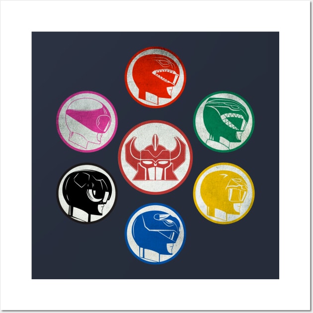 Power Rangers Wall Art by creativespero